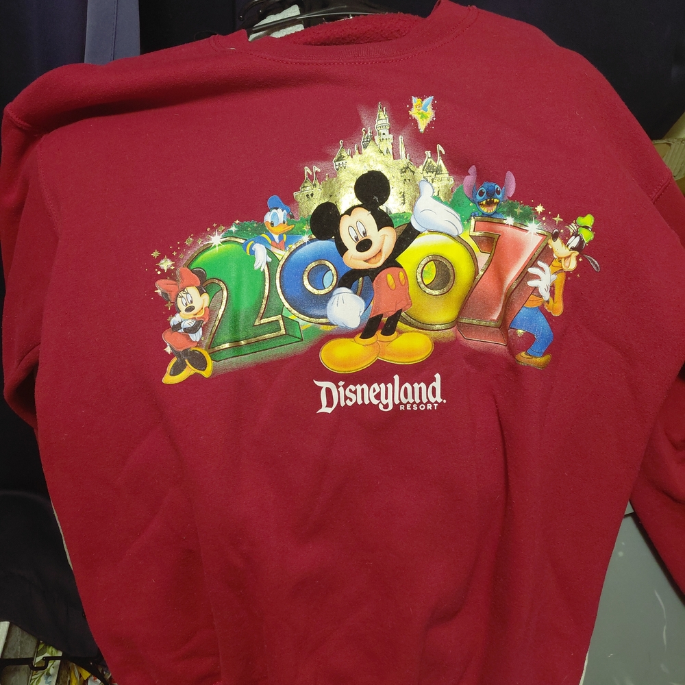 Disneyland Resort Red Mickey Mouse Sweatshirt